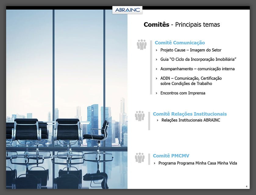 Apresentação Institucional Associacao Abrainc