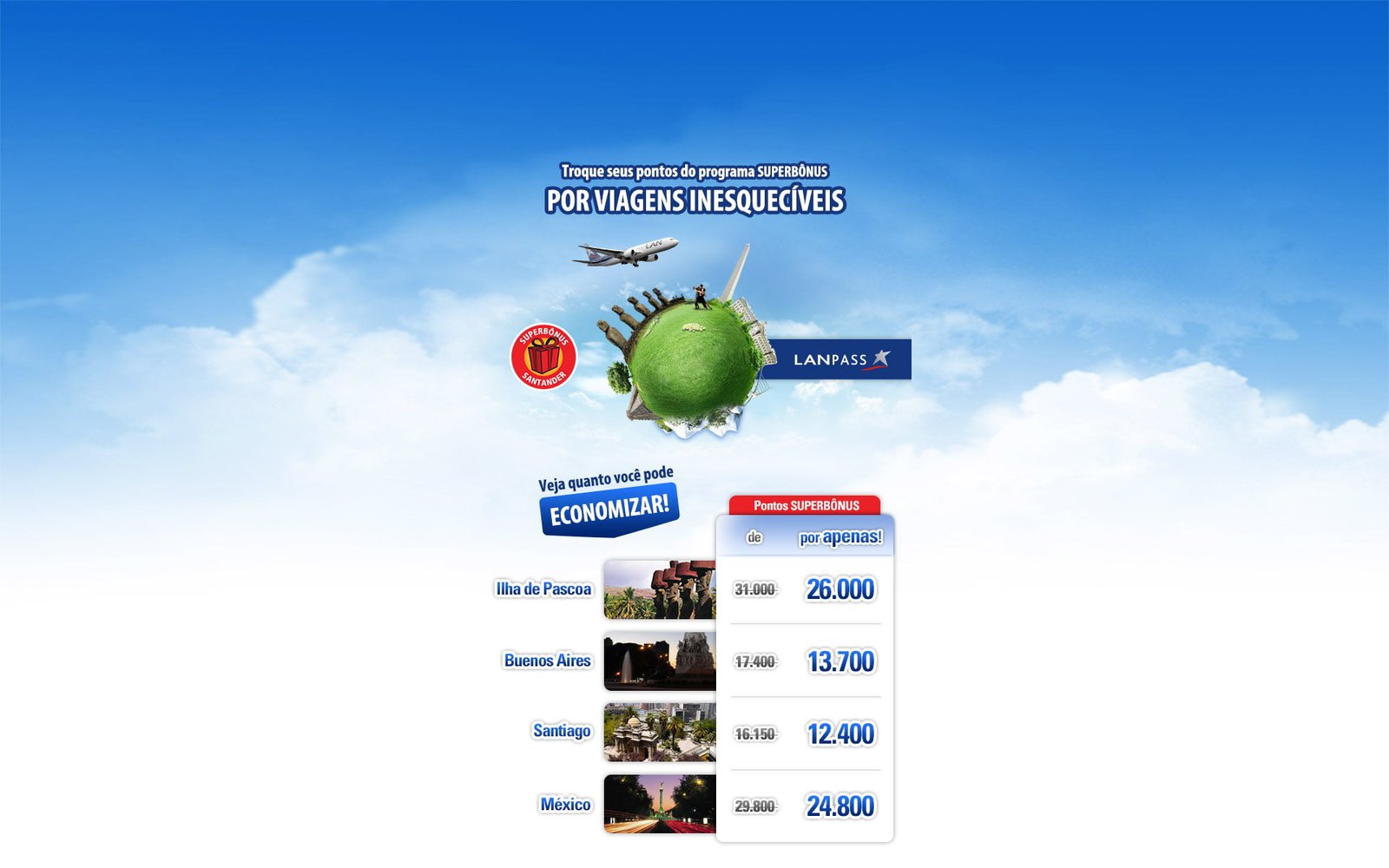 landing page promocional programa de fidelidade