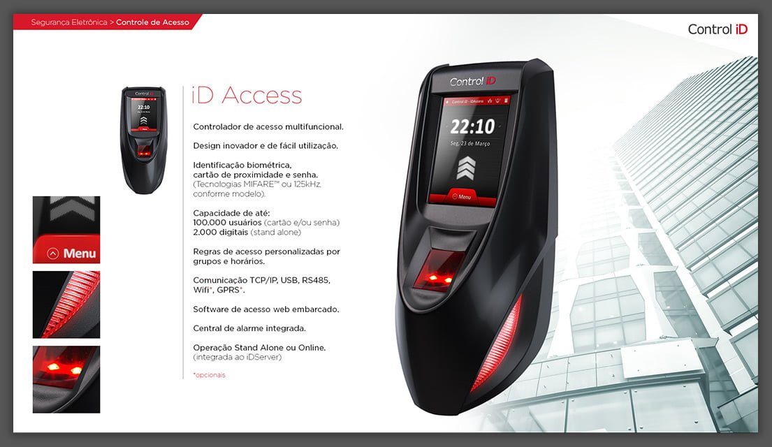 Portfolio de Produtos Control iD