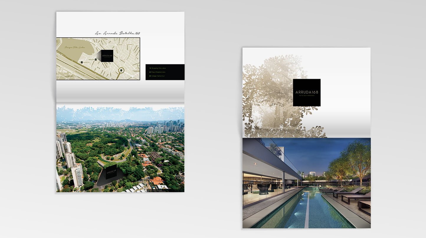 Material de venda do empreendimento Arruda Botelho 168
