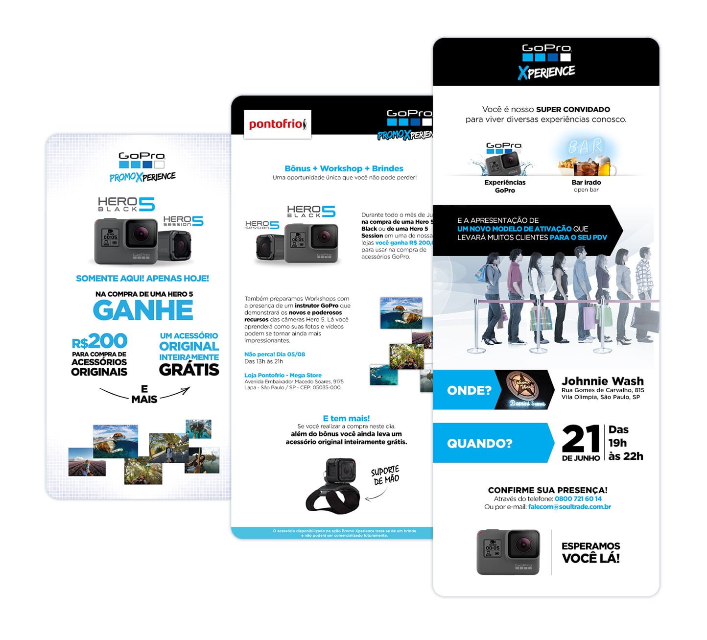 Campanhas de lançamento e ativação GoPro