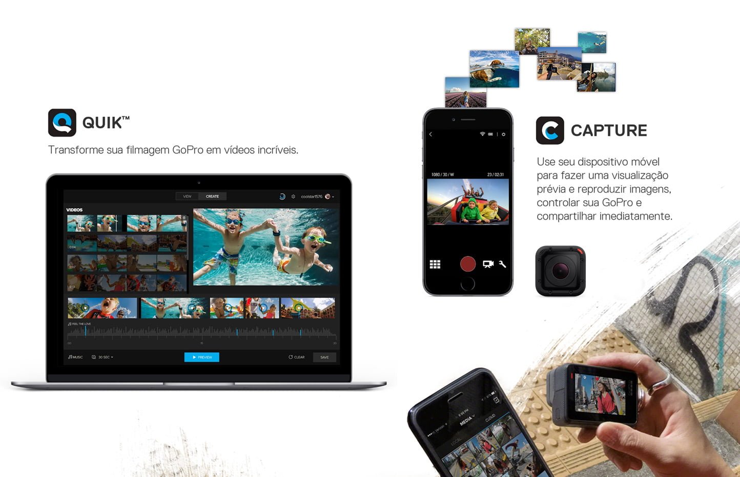 Campanhas de lançamento e ativação GoPro